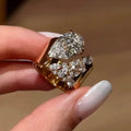 Droplet Zircon Cocktail Ring